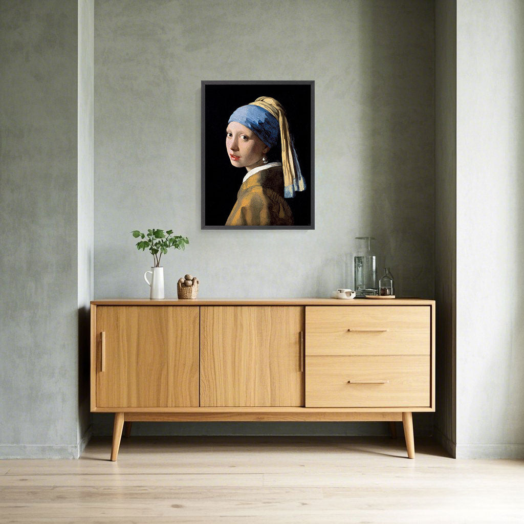 Girl with a Pearl Earring,Vermeer | Dutch Golden Age Painting Wall Decor for Bedroom Interior