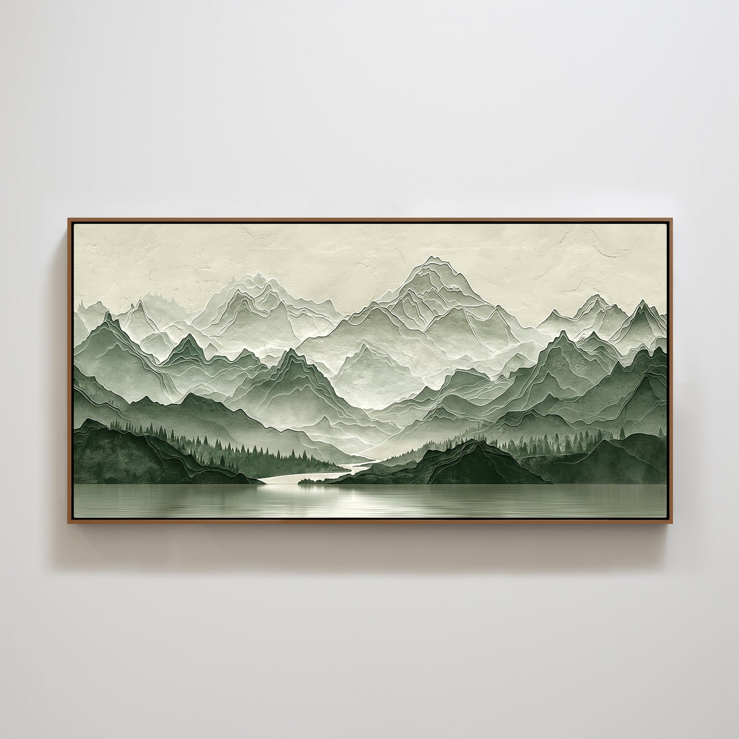 Mountain landscape texture home decoration painting.