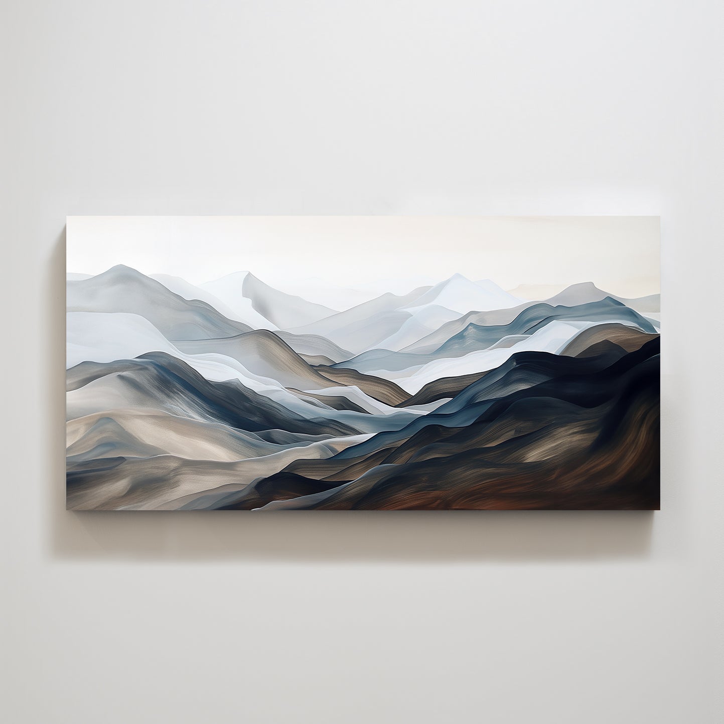 Natural scenery mountain decorative painting, suitable for minimalist style space.
