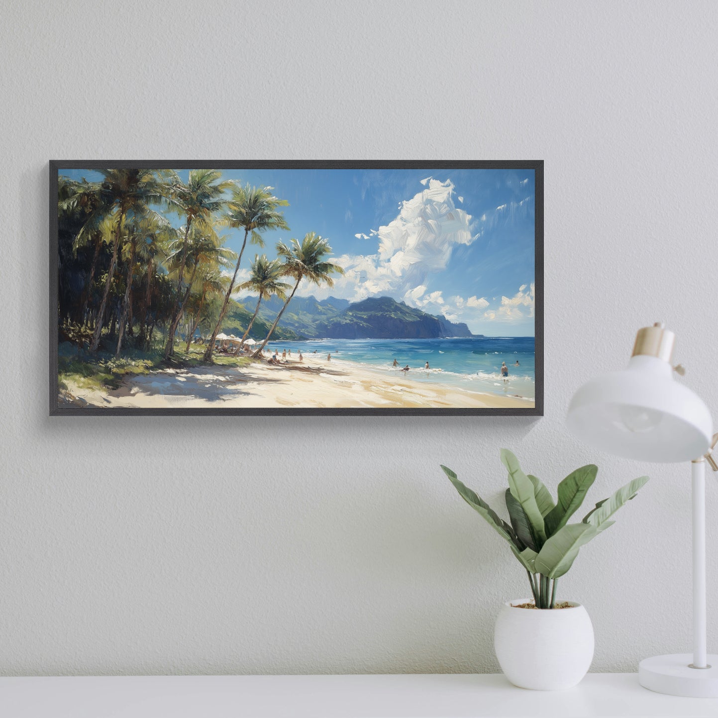 Wakiki Beach | Tropical Wall Art Print for Coastal Home Decor