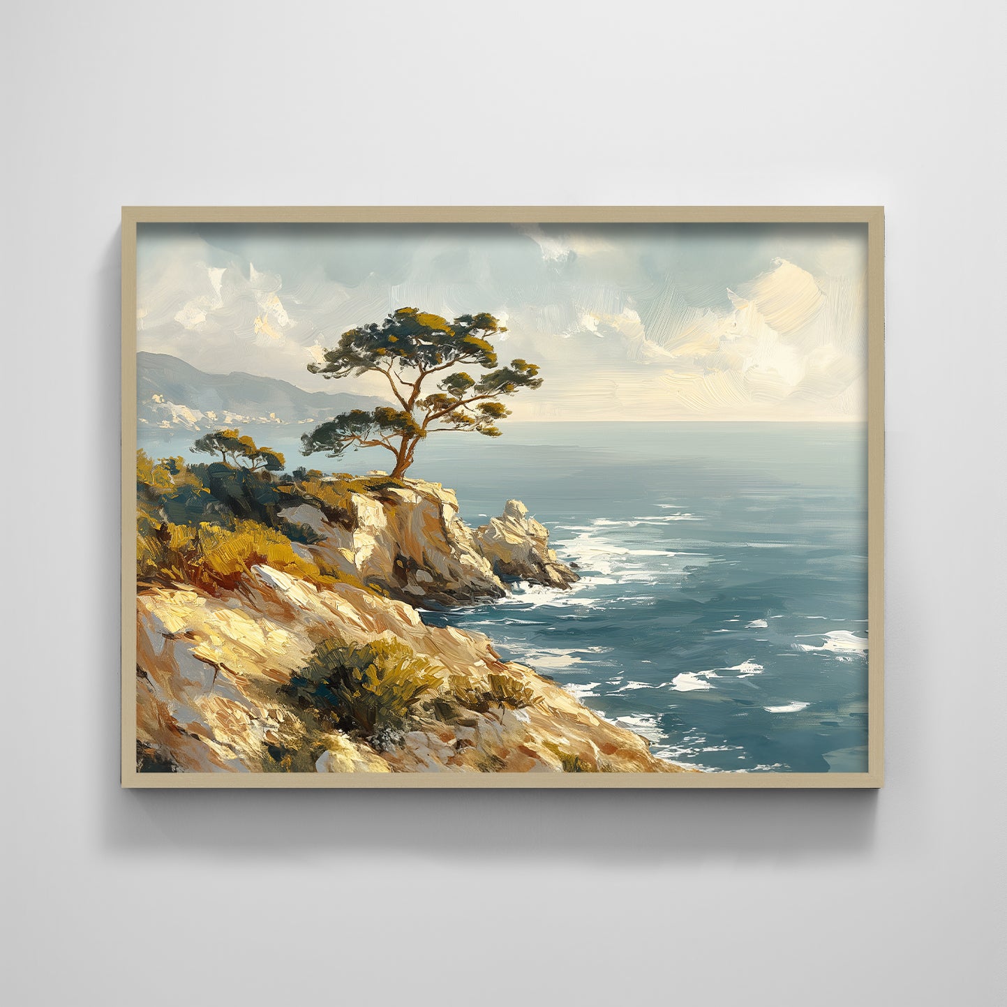 Carmel - 4:3 Print on Board with Natural Color Wood Frame