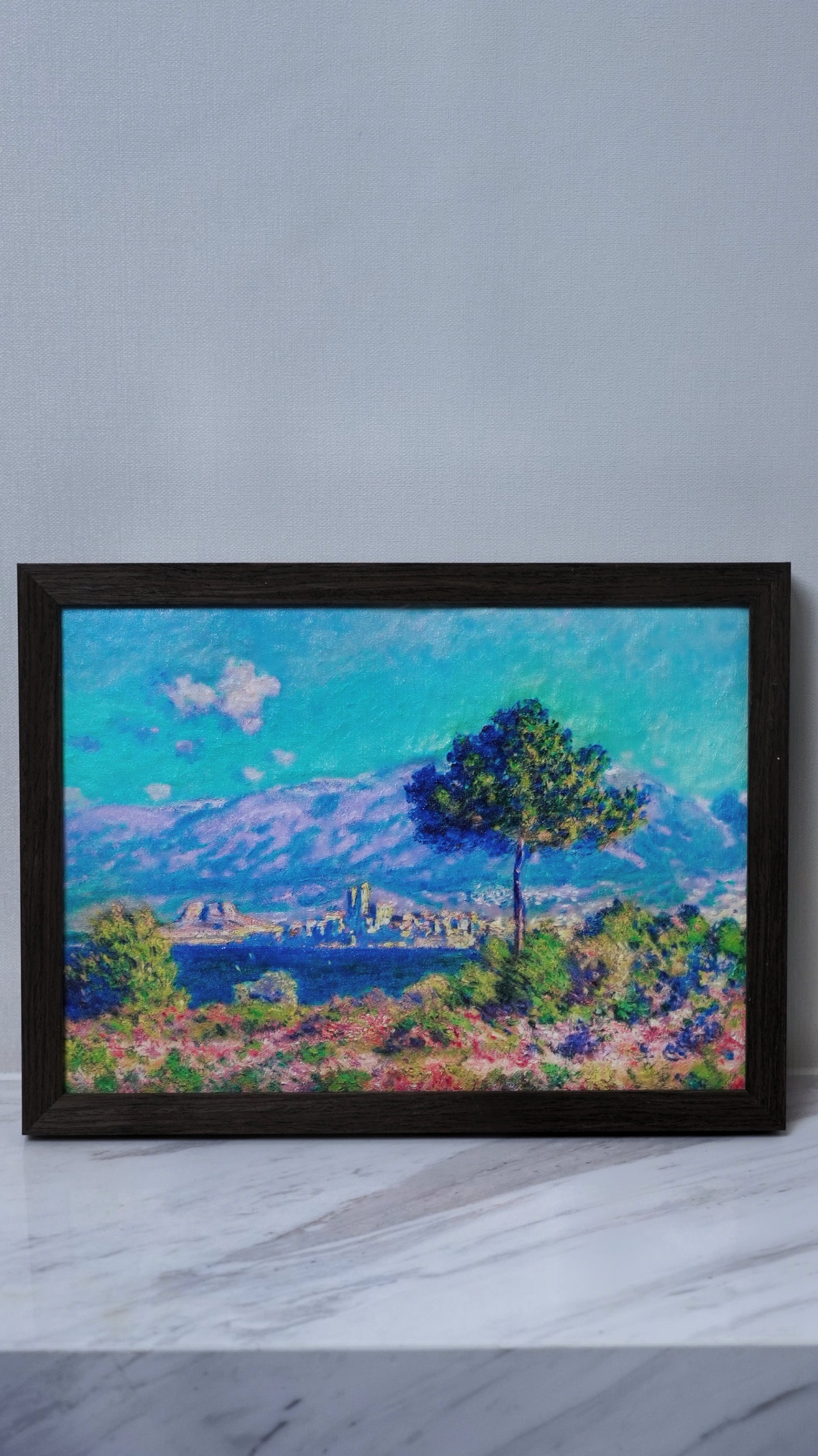 View of Antibes from the Heights of Notre Dame de Paris | Impressionist Painting Wall Art for Dining Room