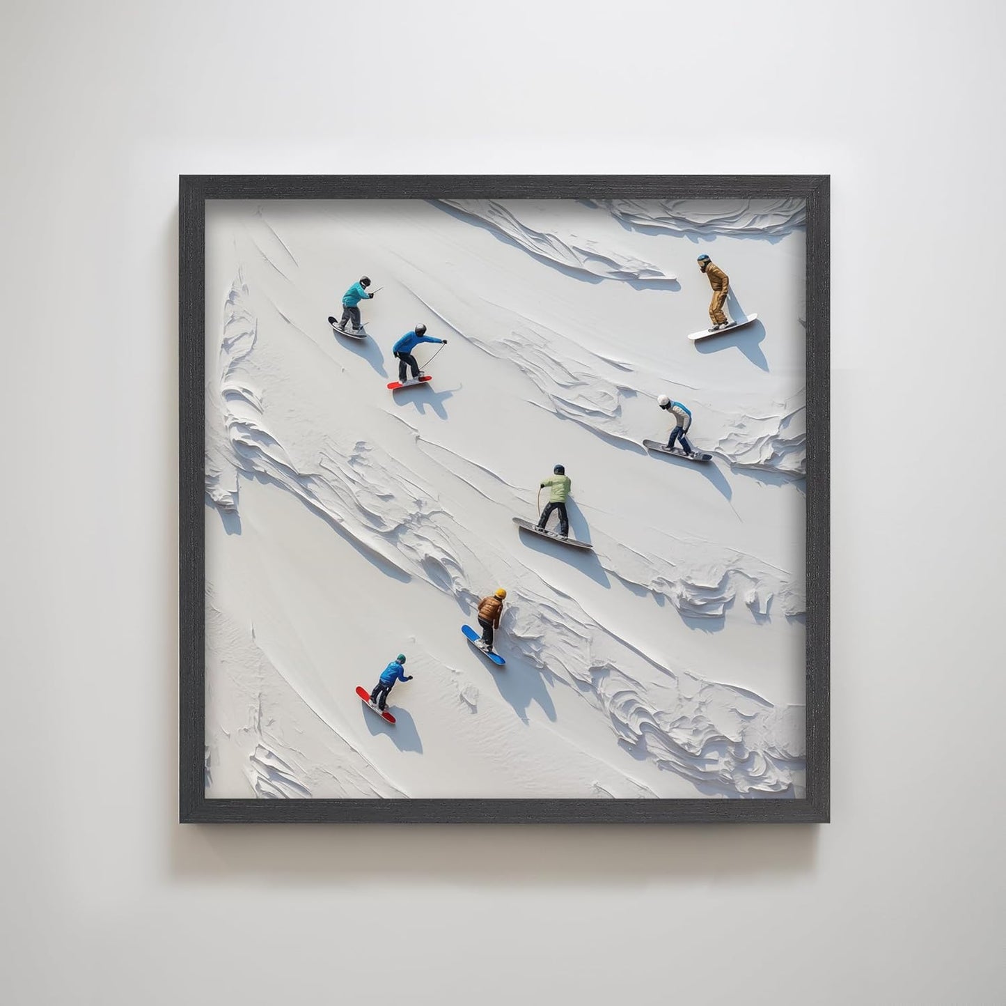 Ski Texture Home Decor Painting