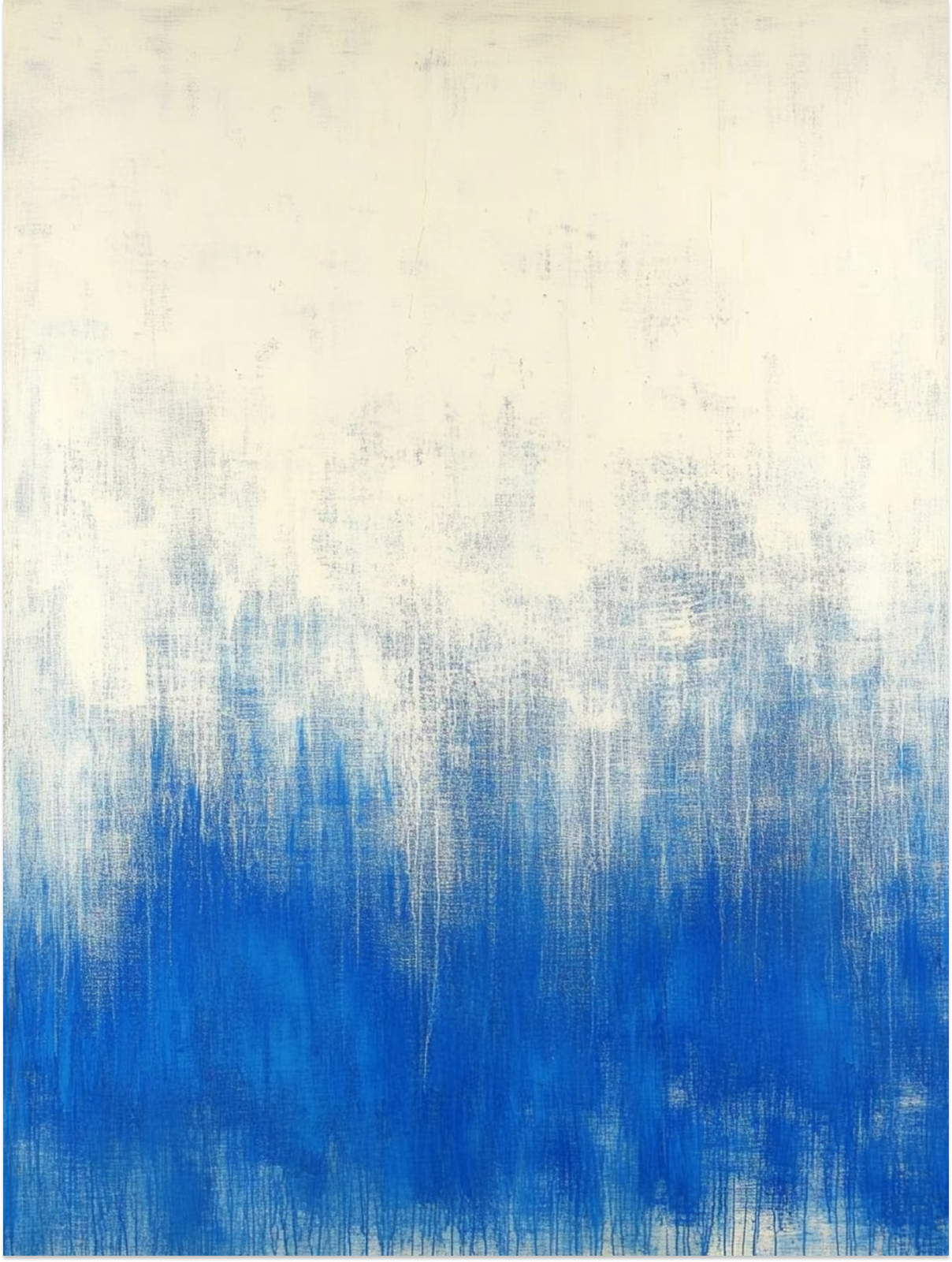 Cerulean Whispers Textured Art Print