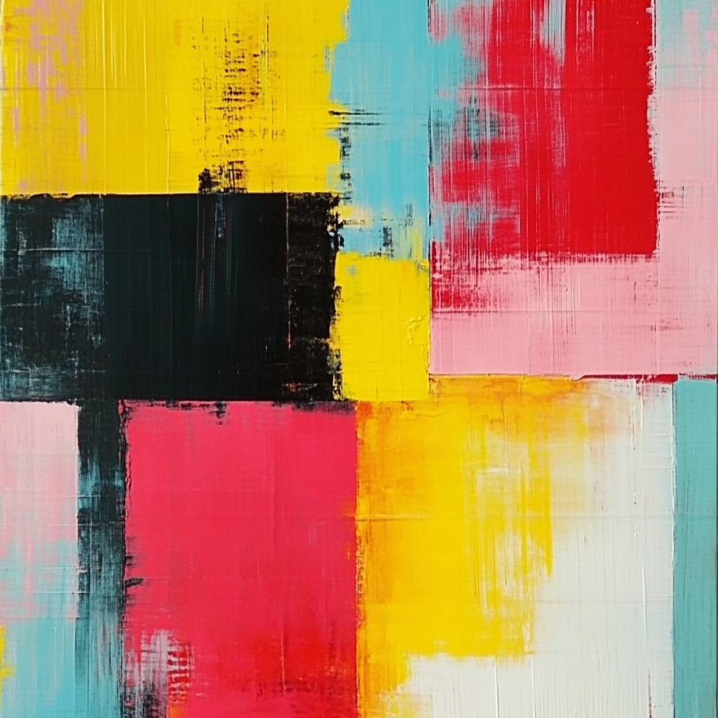 Colorful Color Textured Art Print