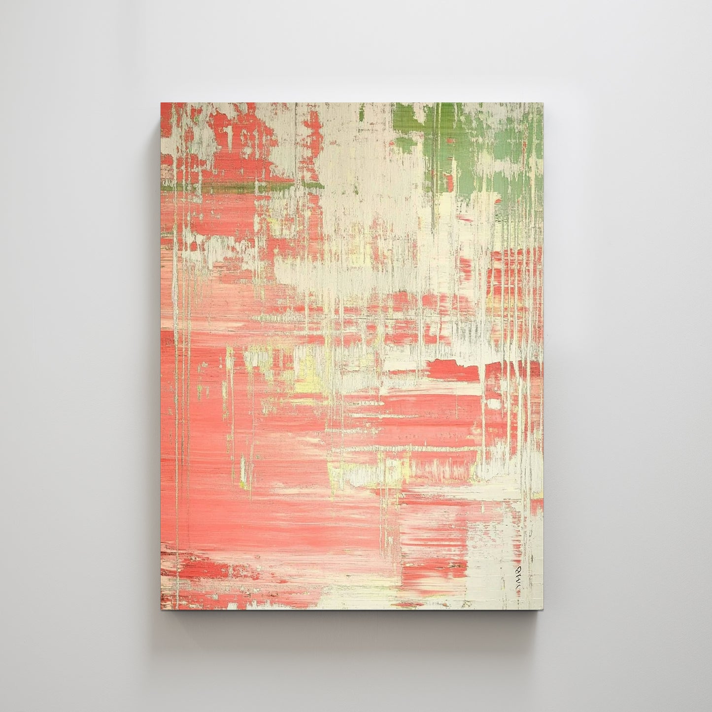 Fractured Layers Textured Art Print