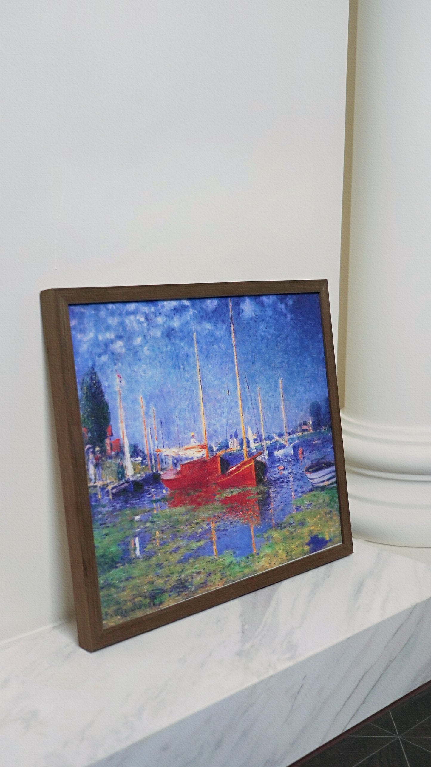 Red Boats at Argenteuil |Painting Wall Decor Red Boats at Argenteuil Decor