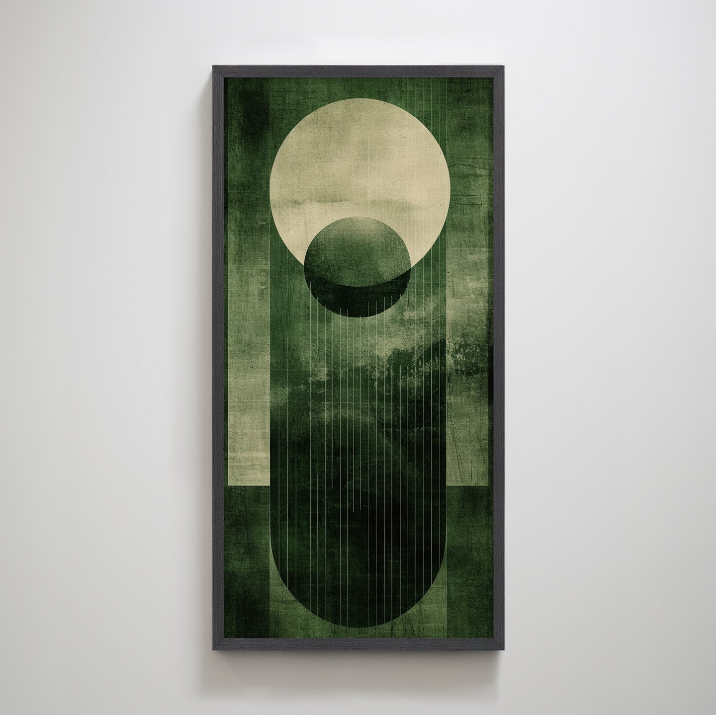 Matcha Green Abstract Print Wabi Sabi Textured Vertical Wall Art Print