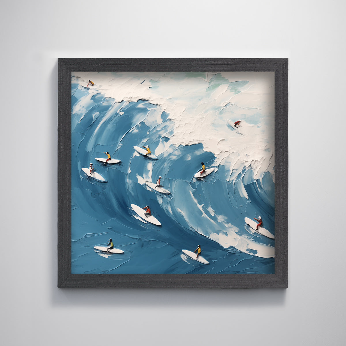 Coastal Surf Ocean Sea Wave Textured Art Print Modern Wall Art Decor for Living Room Wall Decoration