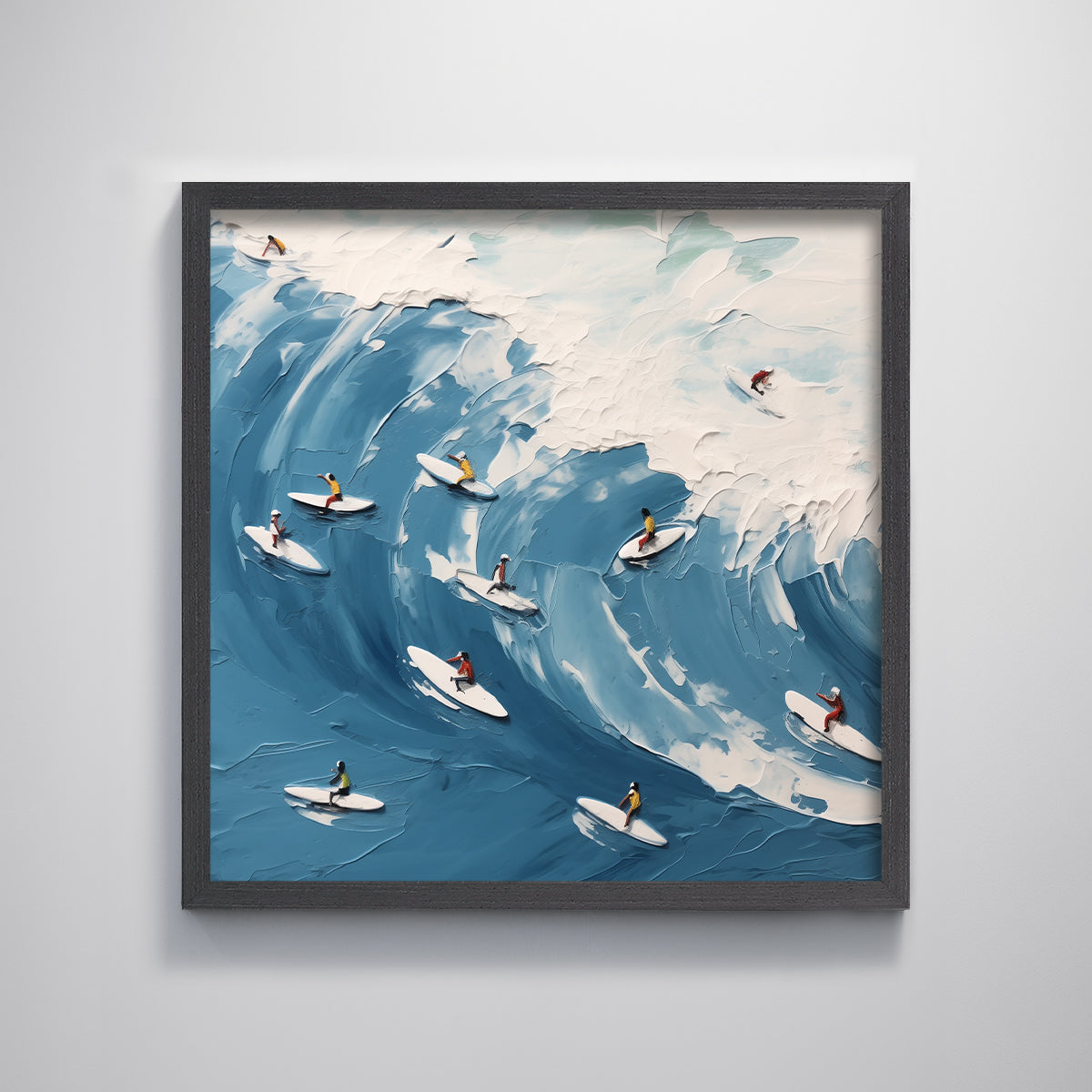 Coastal Surf Ocean Sea Wave Textured Art Print Modern Wall Art Decor for Living Room Wall Decoration