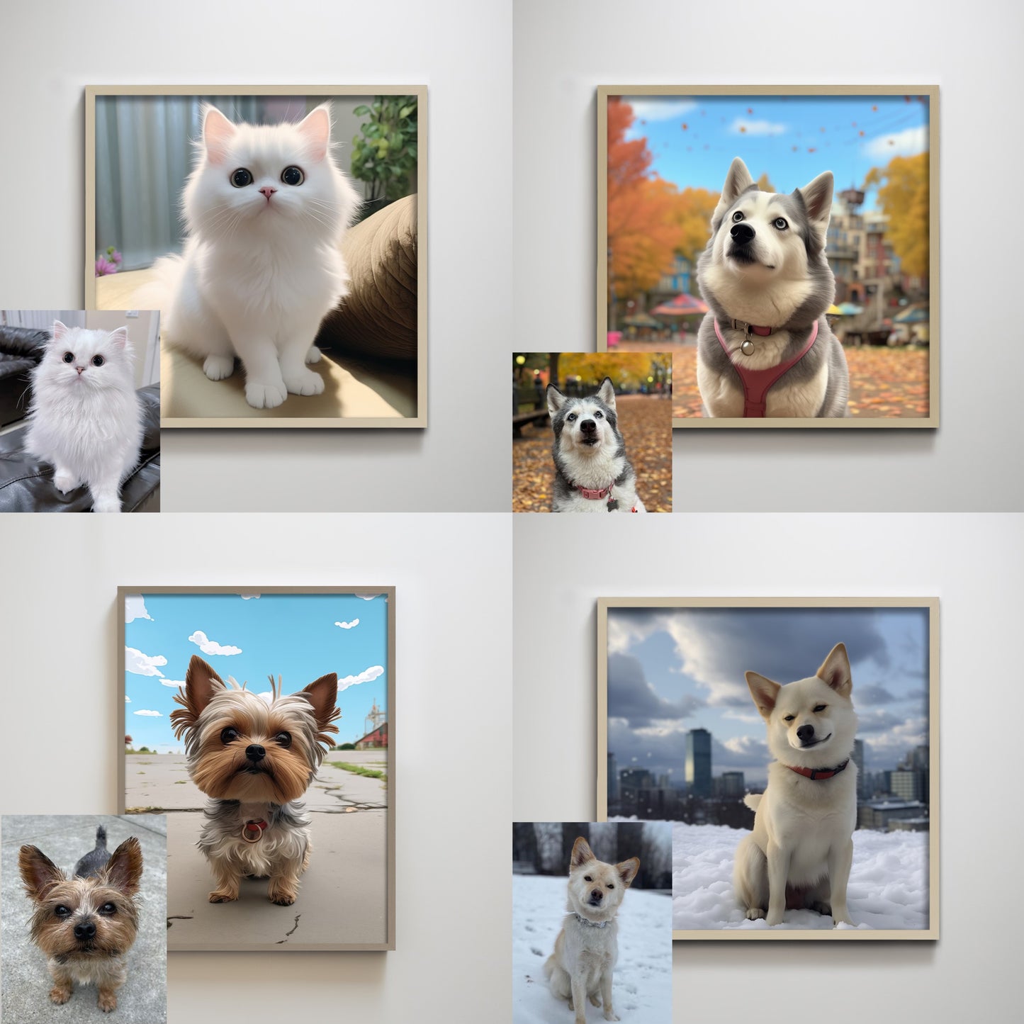 Pet Texture Home Decor Painting.
