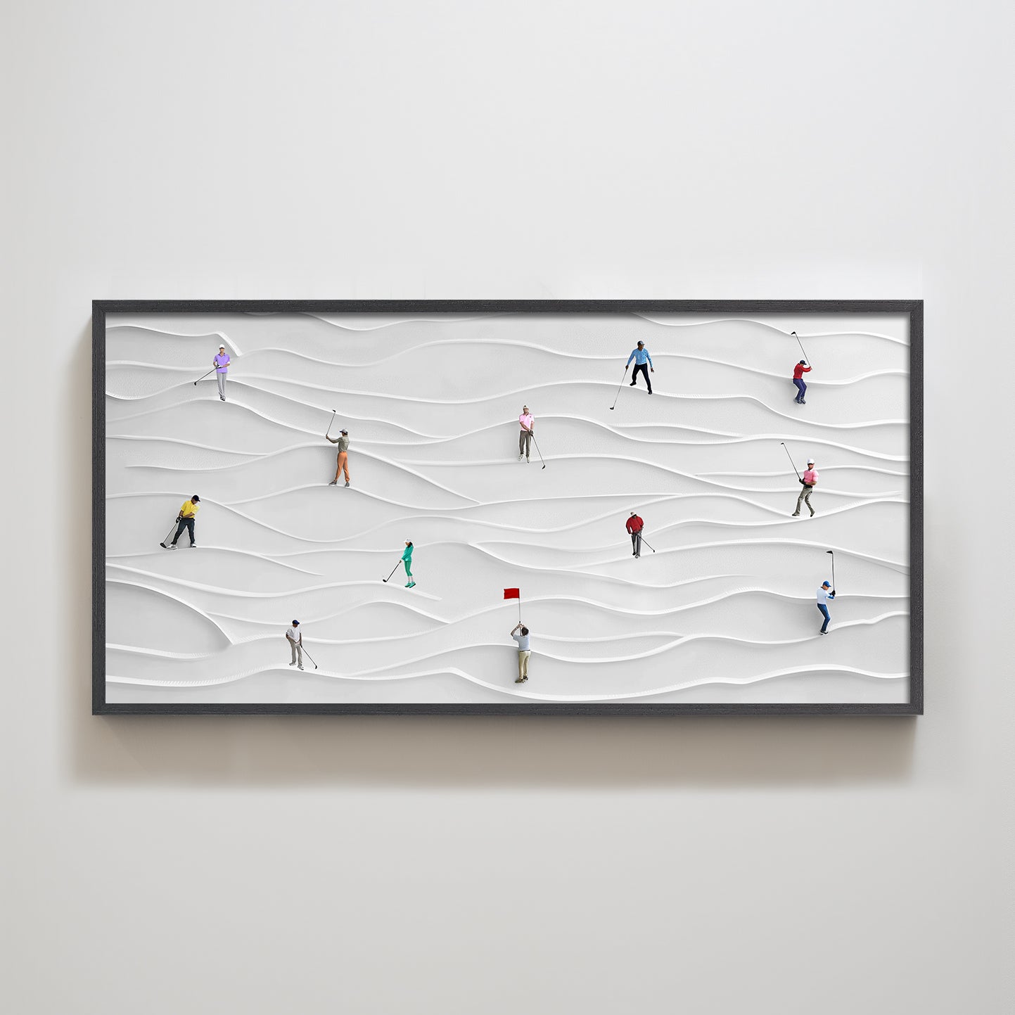 Abstract golf texture home decoration painting.