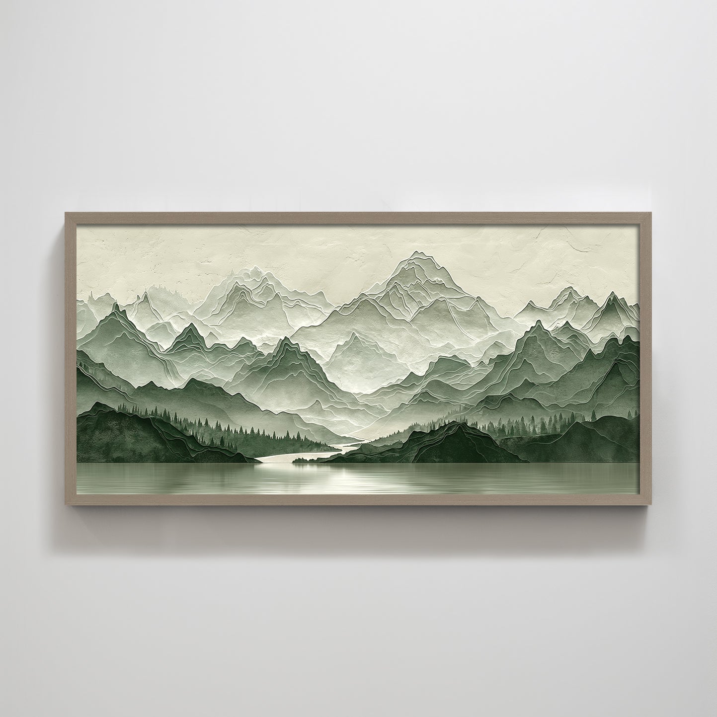 Mountain landscape texture home decoration painting.