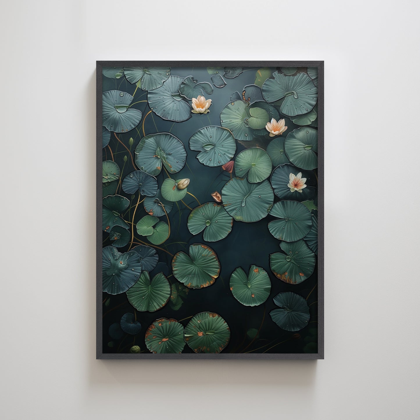 Lotus landscape texture home decoration painting.