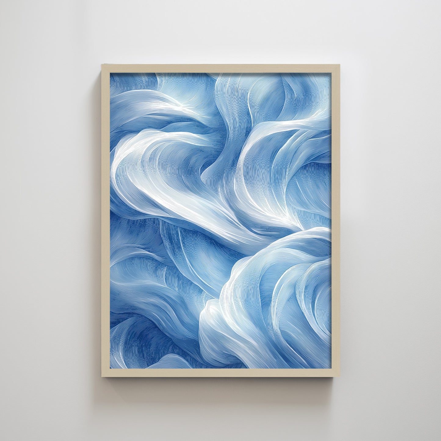 Abstract Blue Silk Sky