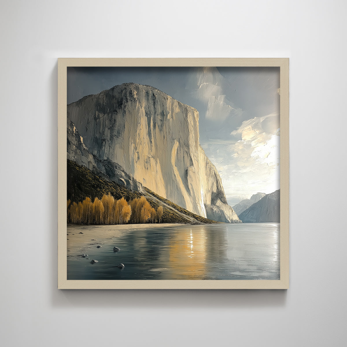 Natural Canyon Landscape Decorative Painting El Capitan Yosemite California Texture Print Modern Living Room Wall Decor