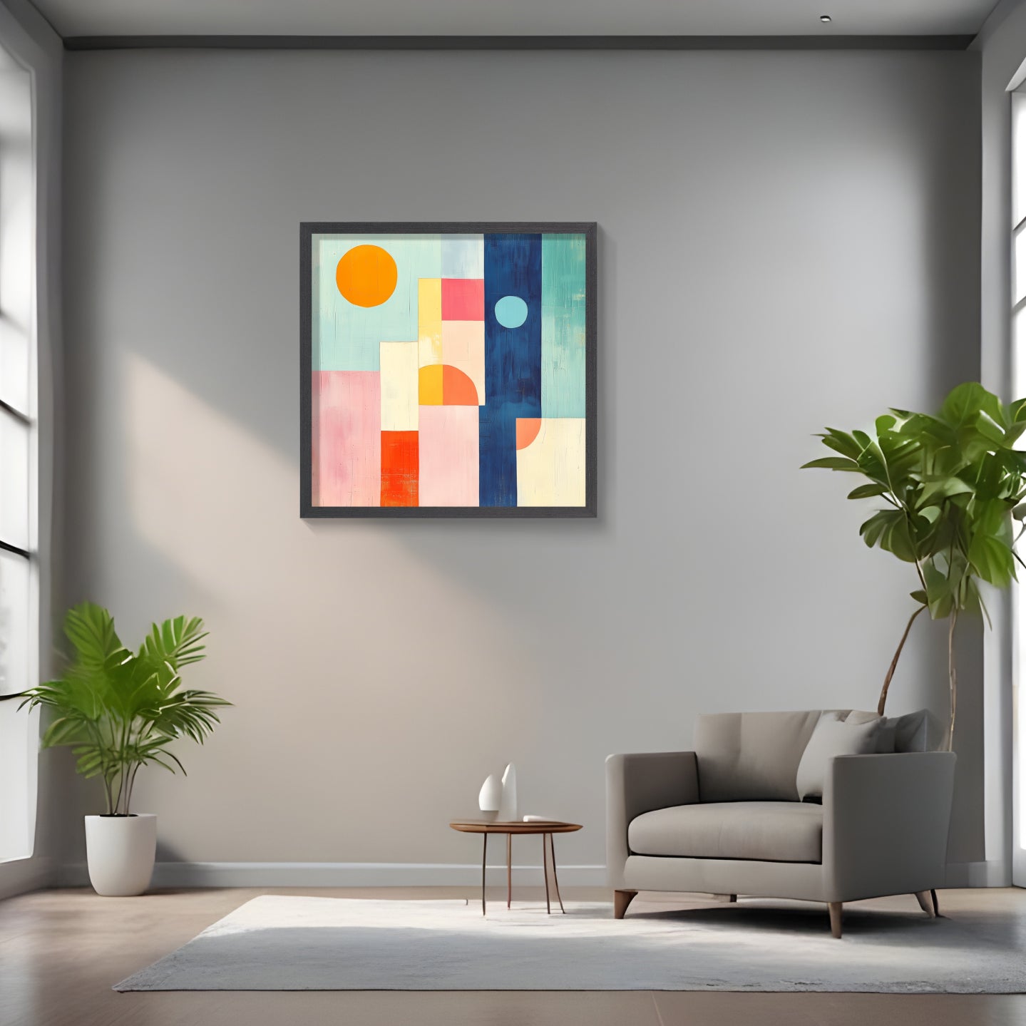 Abstract Color Blocks | Modern Geometric Wall Art for Contemporary Interiors