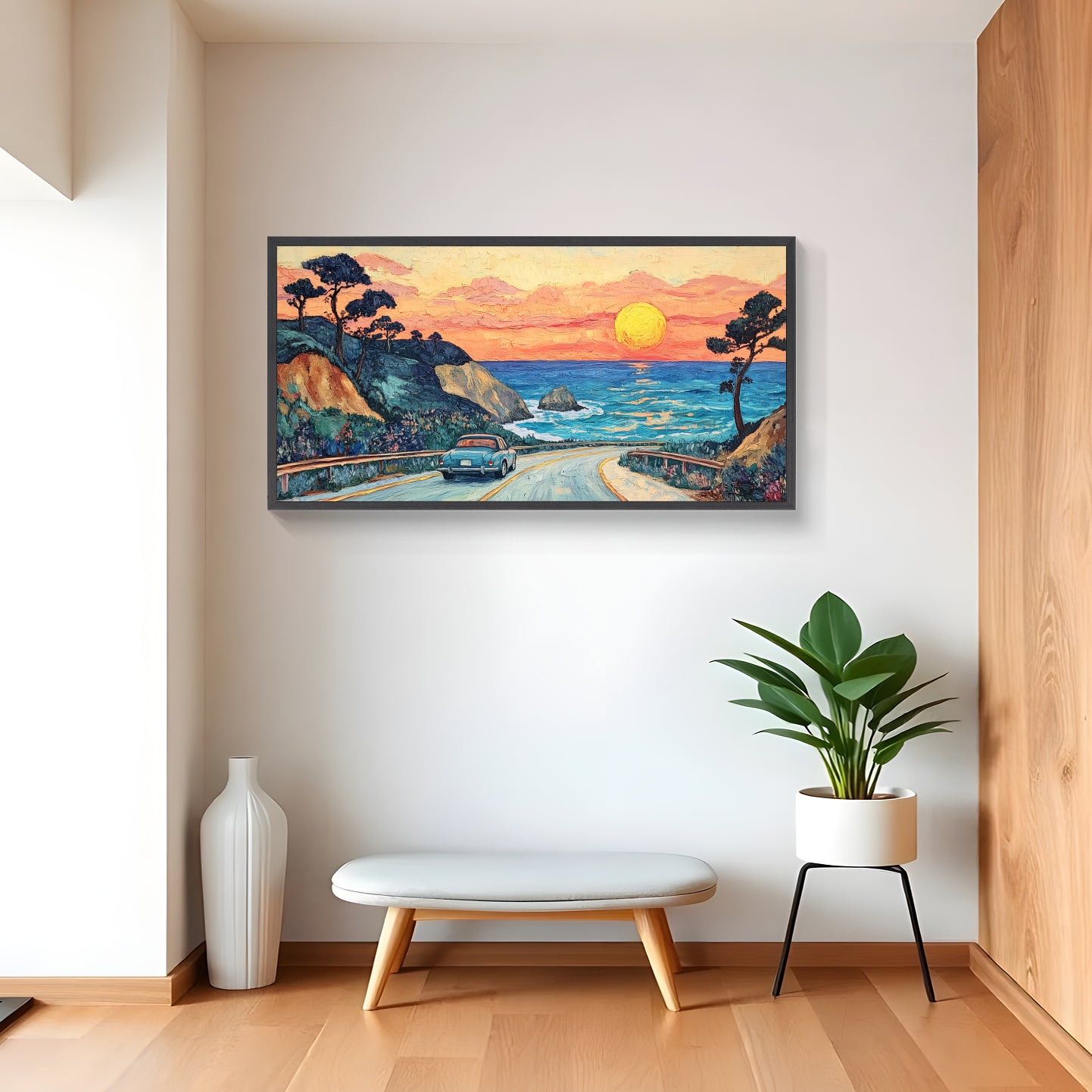 Sunset Rollercoaster | Vintage Music Poster for Indie Room Decor