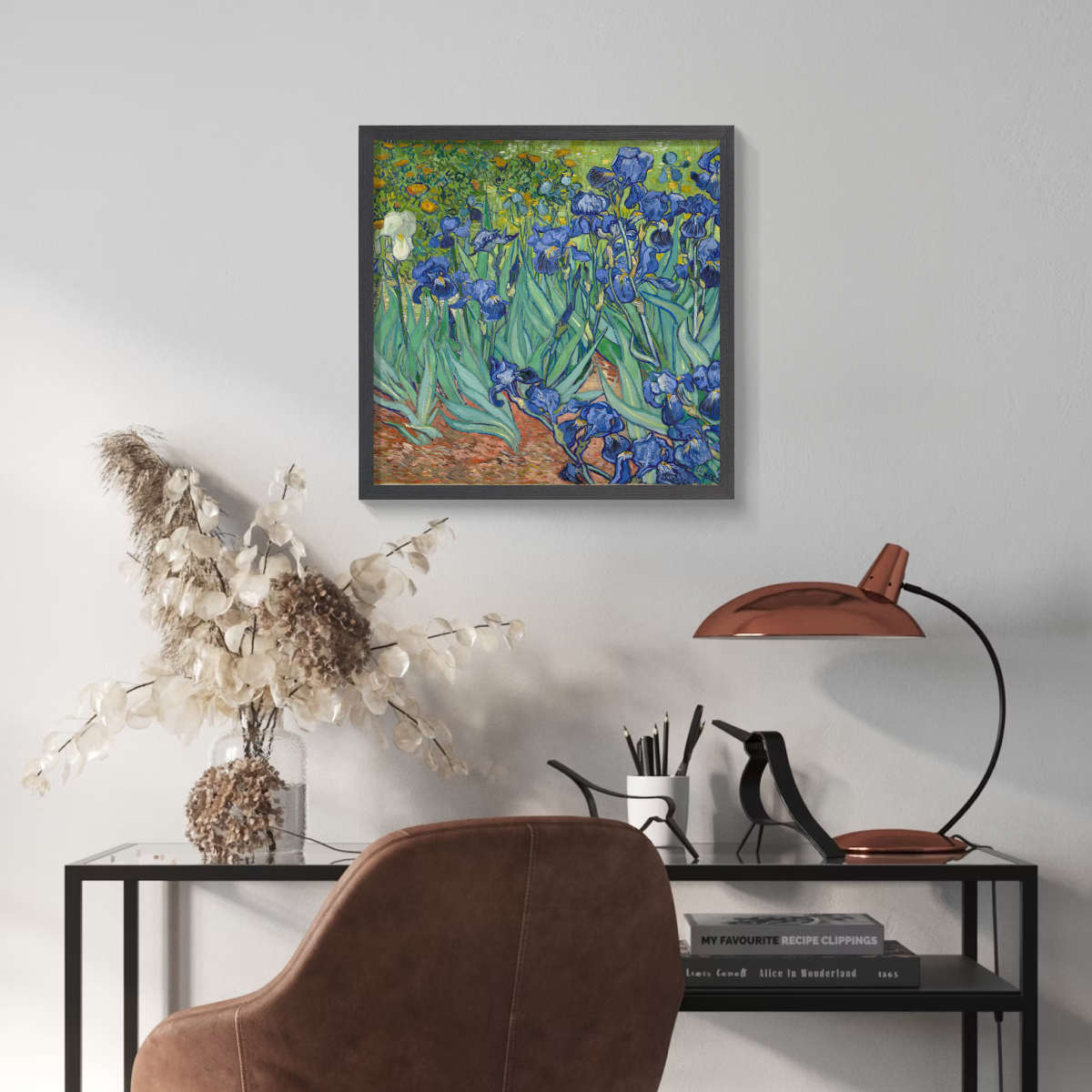 Irises Van Gogh - Impressionist Painting Wall Decor for Bedroom Decor Ideas