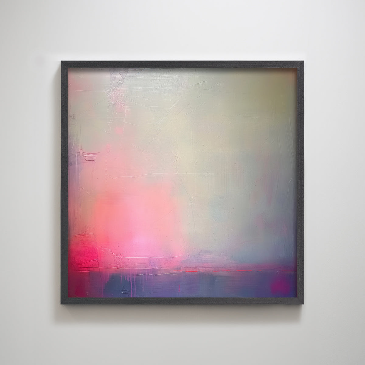 Abstract pink technology modern home decoration painting.