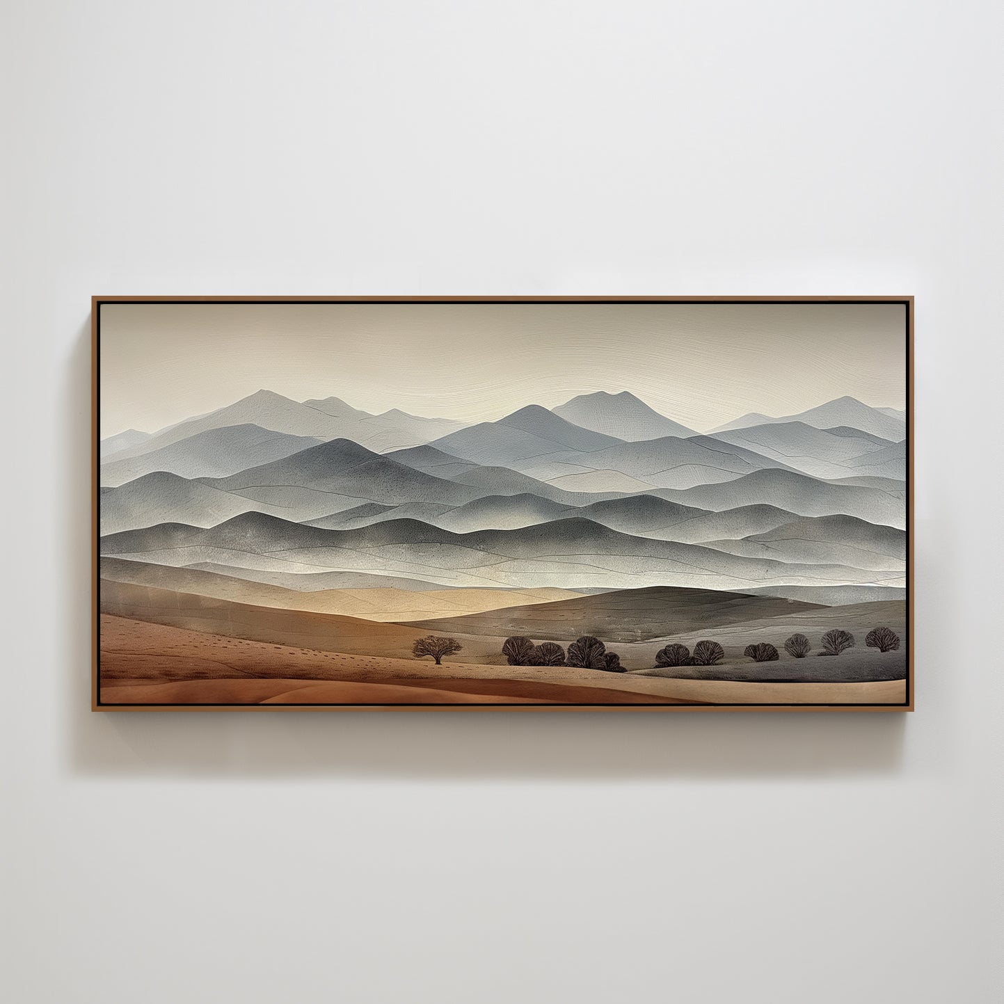 Mountain desert texture print home decoration painting