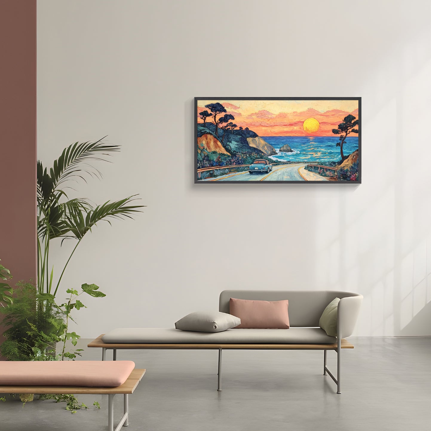 Sunset Rollercoaster | Vintage Music Poster for Indie Room Decor