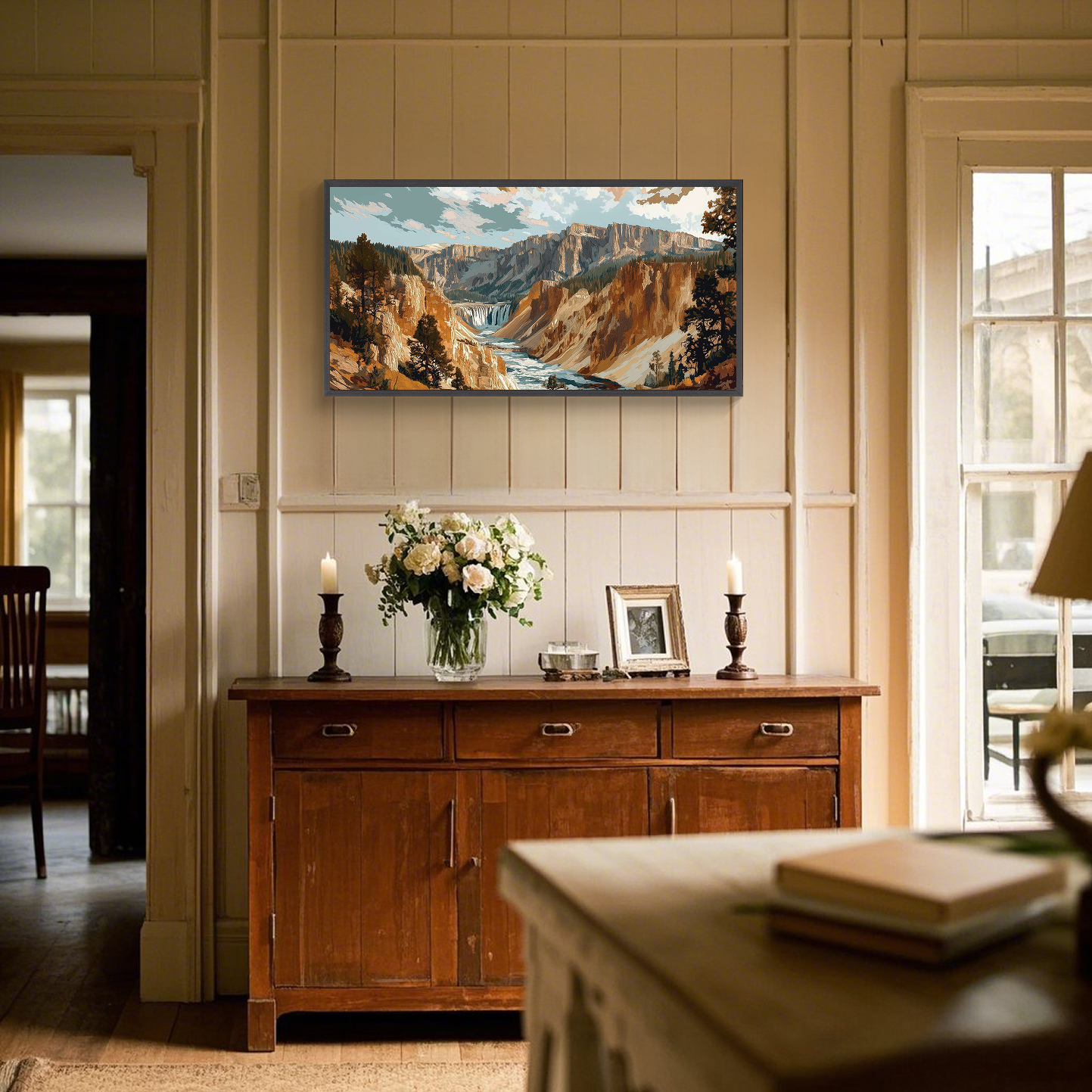 Yellowstone National Park Grand Canyon | Nature Photography Wall Art for Rustic Home Decor