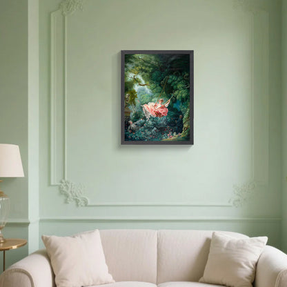 The Swing - Fragonard | Rococo Painting Wall Decor for Dining Room Design