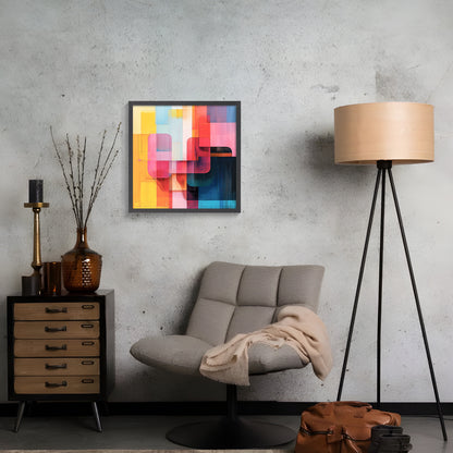 Colored Squares | Modern Geometric Wall Art for Contemporary Home Decor