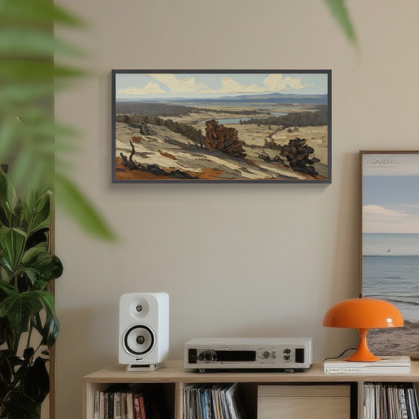 Rolling Hills and Tranquil River | Landscape Wall Art for Serene Home Decor