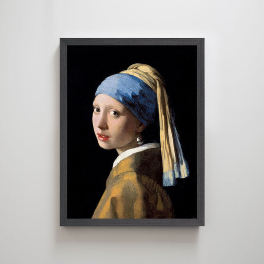 Girl with a Pearl Earring,Vermeer | Dutch Golden Age Painting Wall Decor for Bedroom Interior