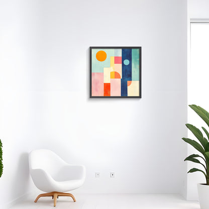 Abstract Color Blocks | Modern Geometric Wall Art for Contemporary Interiors