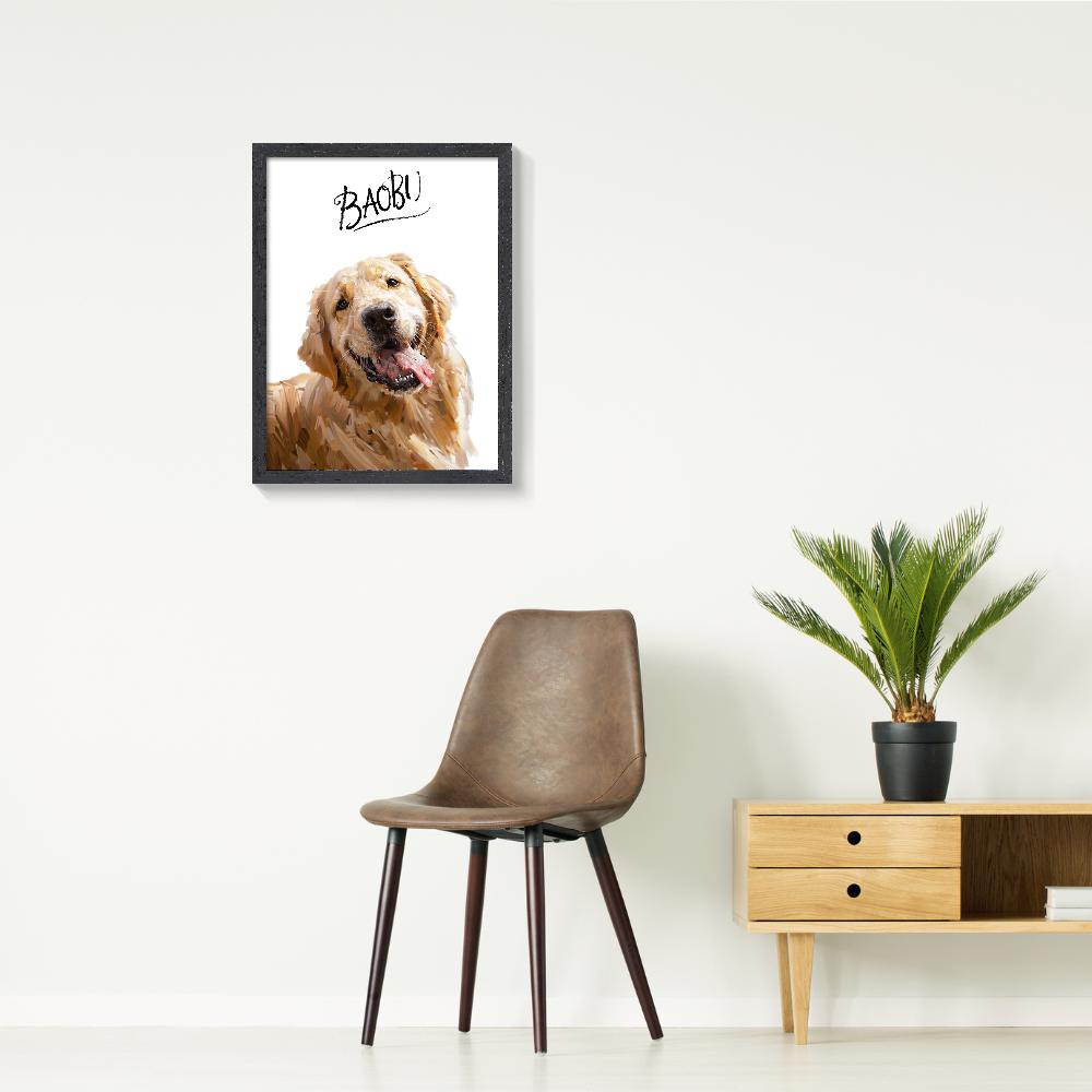 Template Oil painting for pets