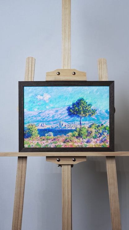 View of Antibes from the Heights of Notre Dame de Paris | Impressionist Painting Wall Art for Dining Room