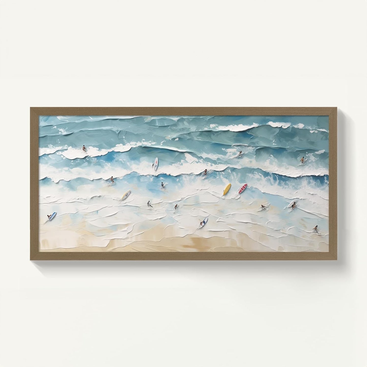 Textured Beach Ocean Vacation Landscape Abstract Printing Wall Art