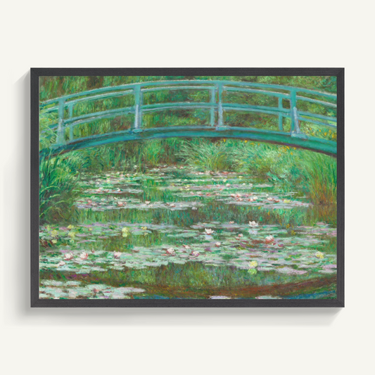 Arch Bridge Over the Water Lily Pond
