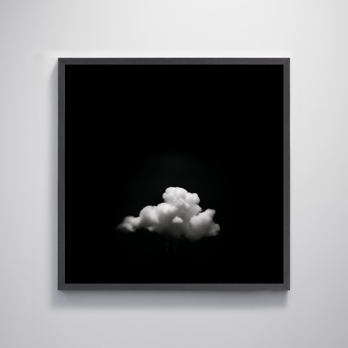 Black and white cloud texture print home decoration painting.