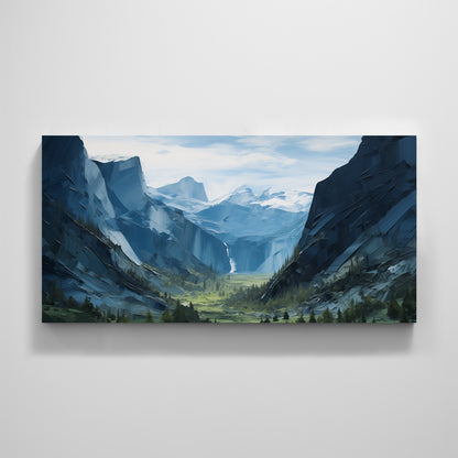 El Capitan Yosemite Mountain Landscape Nature Hiking Home Decor Wall Art Print