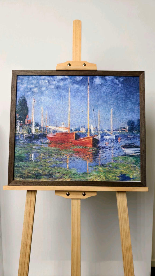 Red Boats at Argenteuil |Painting Wall Decor Red Boats at Argenteuil Decor