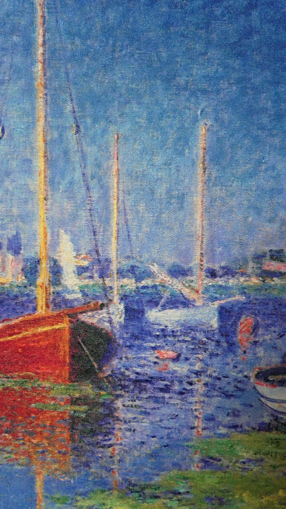 Red Boats at Argenteuil |Painting Wall Decor Red Boats at Argenteuil Decor
