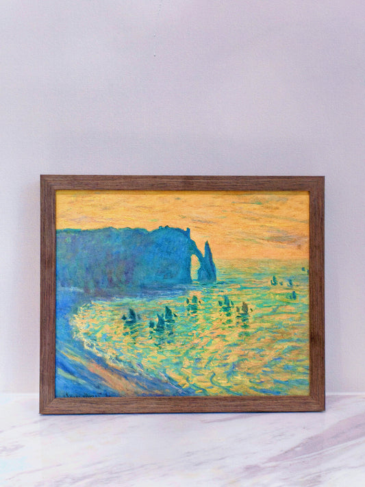 The Cliff at Etretat | Painting Wall Decor The Cliff at Etretat Decor