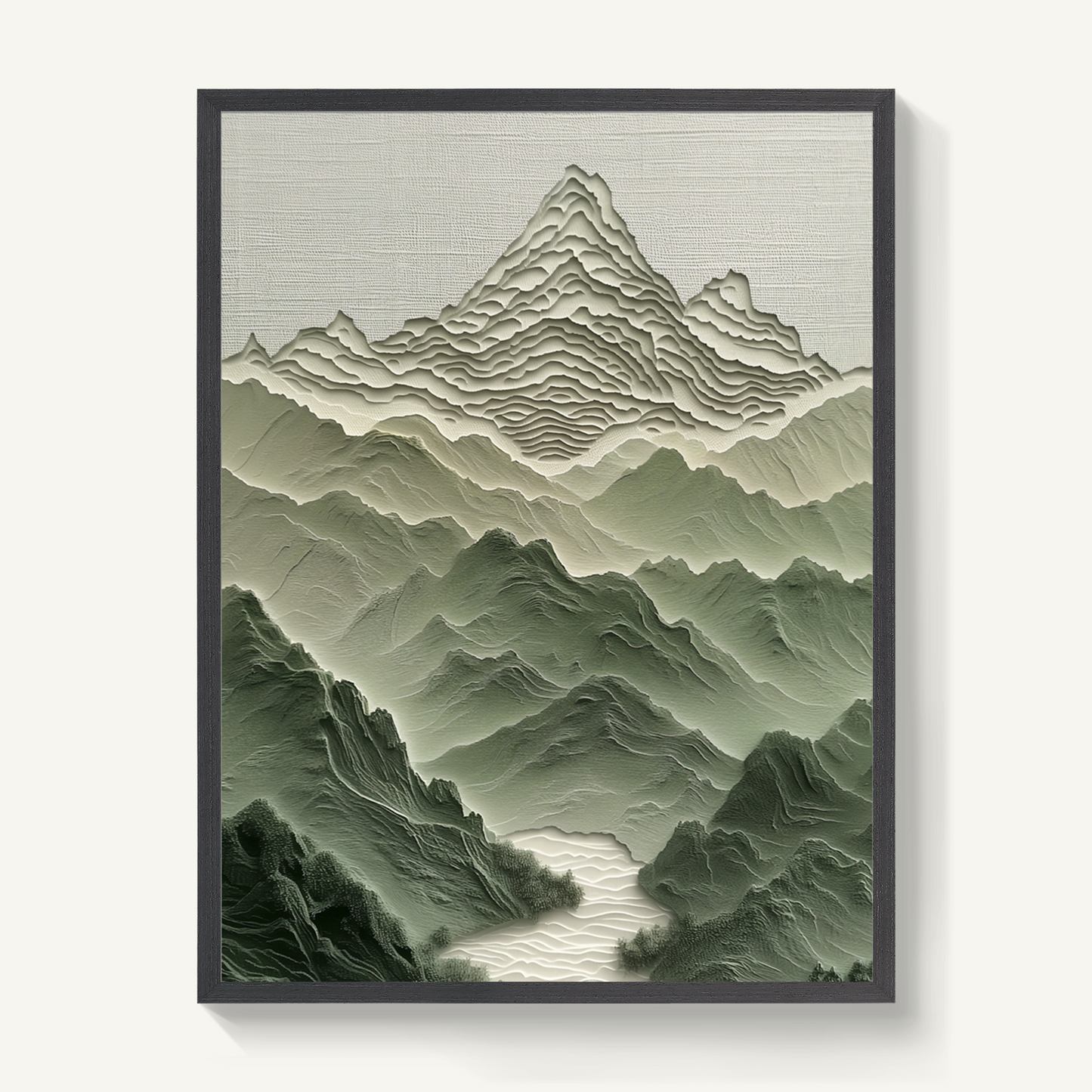 Sand Toned Green Mountain
