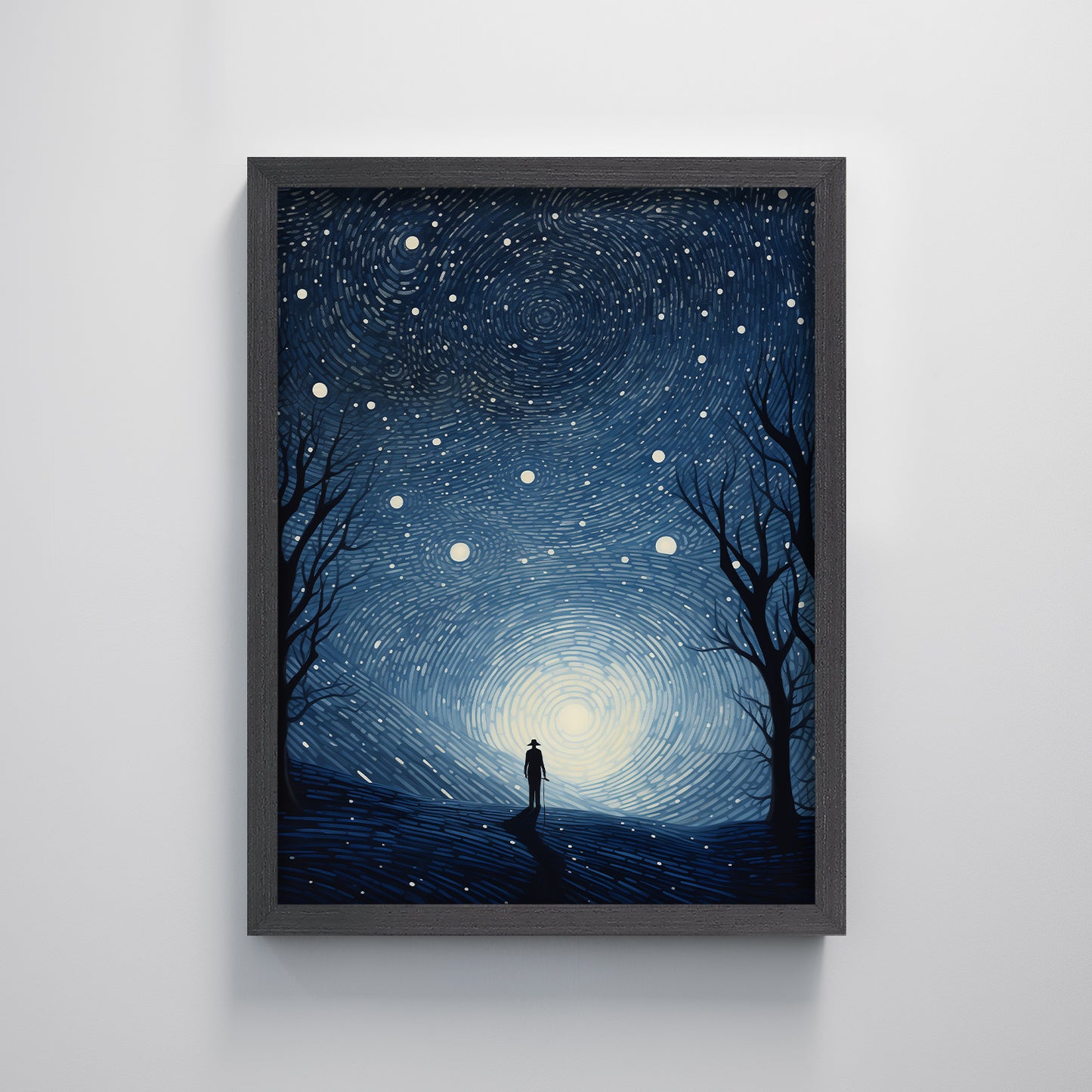 Van Gogh starry sky texture home decoration painting.