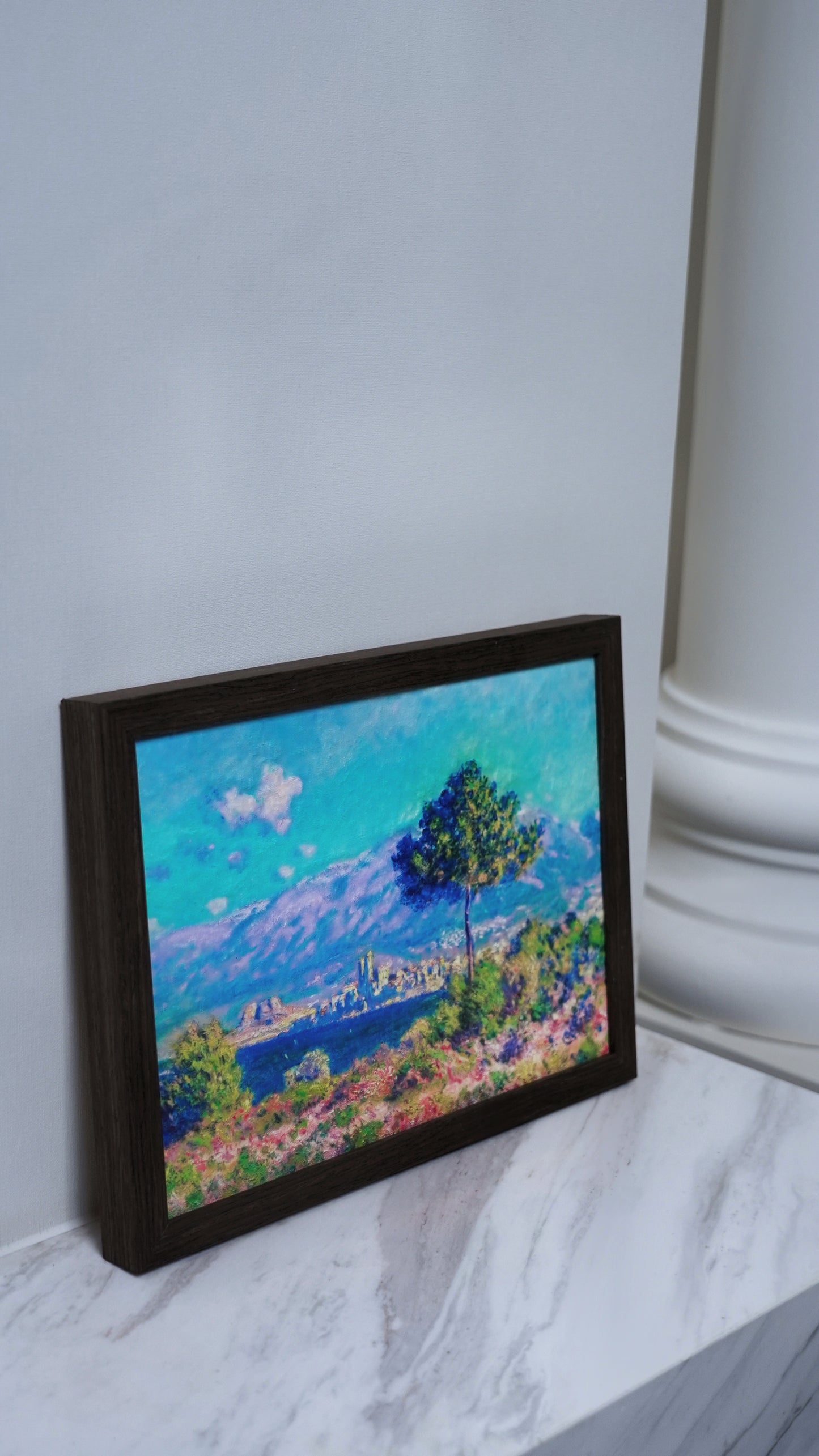 View of Antibes from the Heights of Notre Dame de Paris | Impressionist Painting Wall Art for Dining Room
