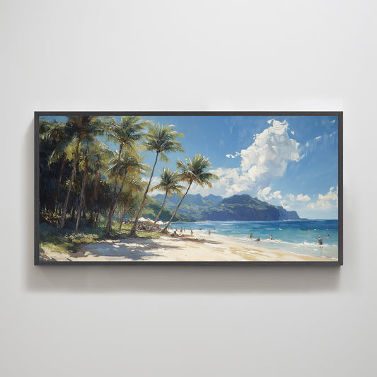 Wakiki Beach | Tropical Wall Art Print for Coastal Home Decor