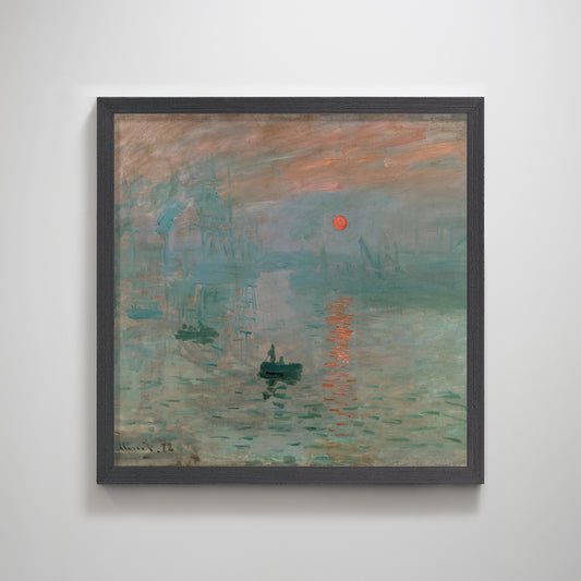 Impression, Sunrise 1872, Monet | Impressionist Painting Wall Decor for Bedroom Decor