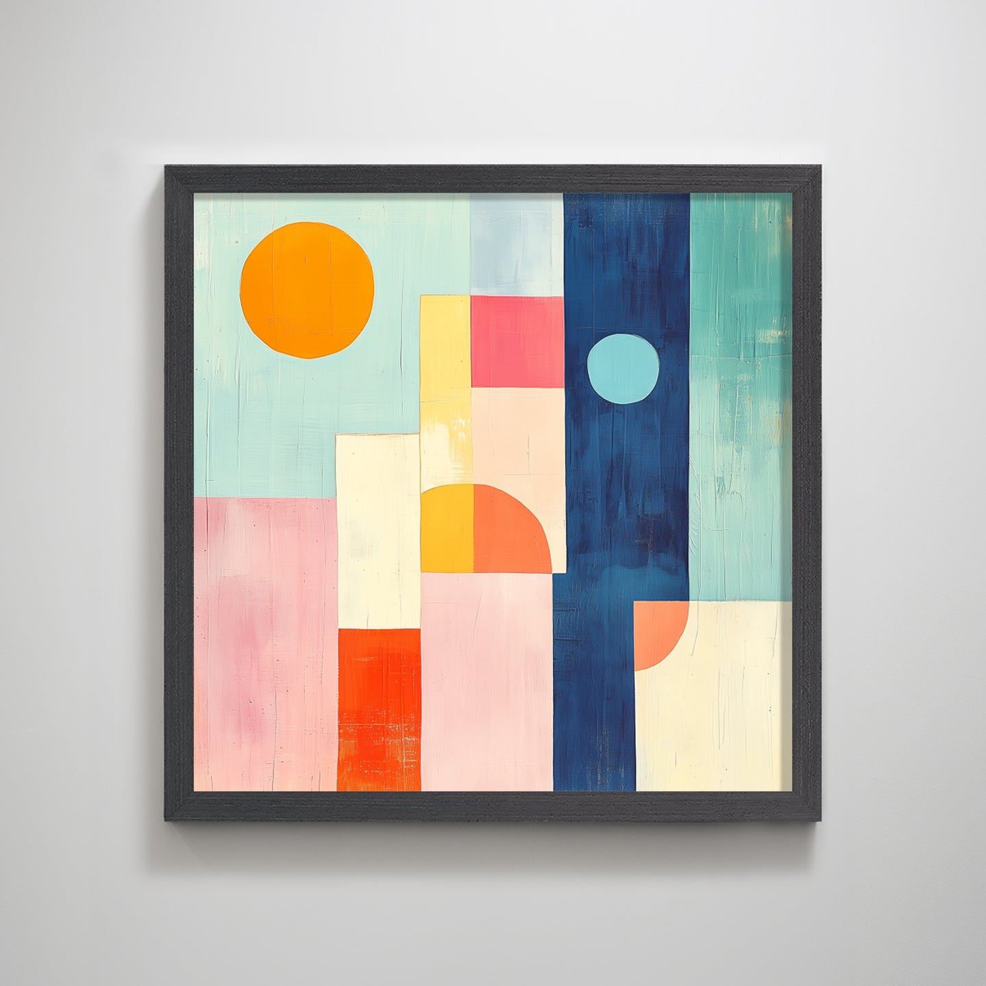 Abstract Color Blocks | Modern Geometric Wall Art for Contemporary Interiors
