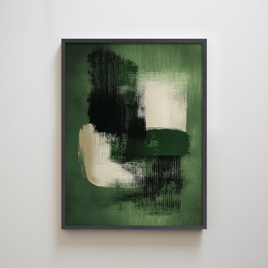 Abstract Matcha Brush Stroke