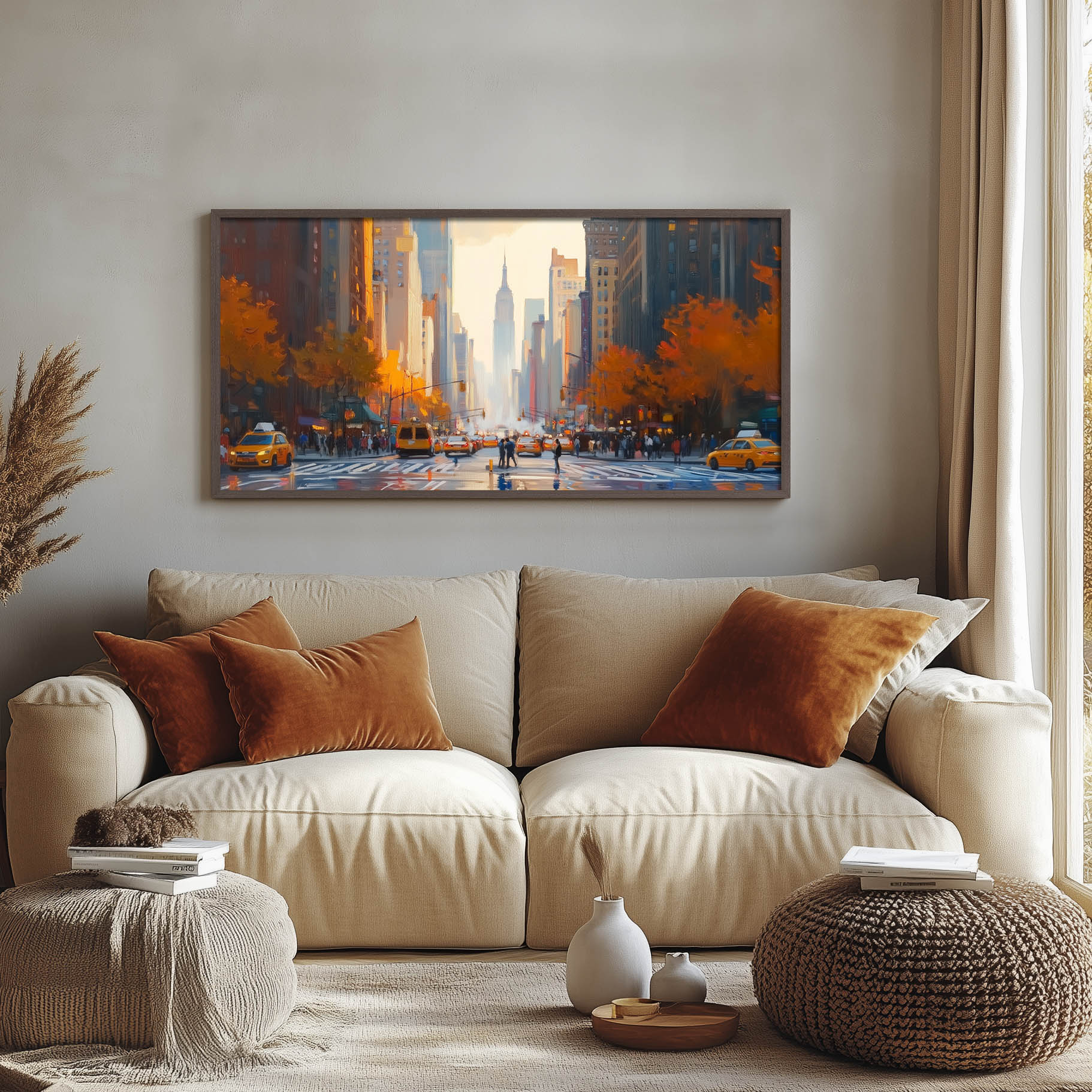 Skylines hot Asheville North Carolina-Pen King-A2844-Home Decor Holiday Artwork Texture Painting Dining Wall Art