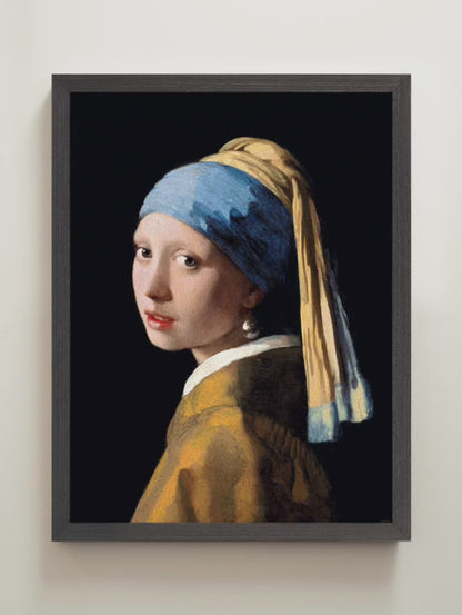 Girl with a Pearl Earring,Vermeer | Dutch Golden Age Painting Wall Decor for Bedroom Interior